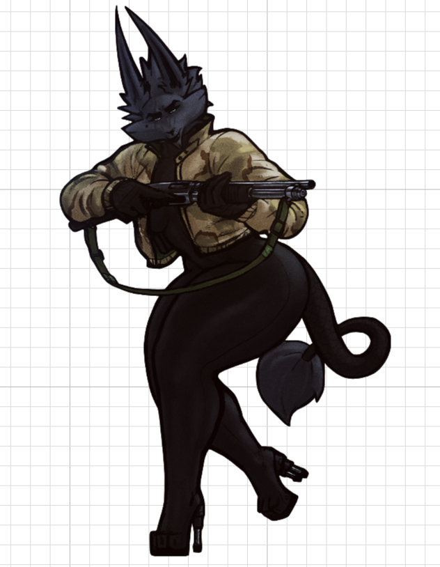 Dubmare Shotgun Furry Sticker | Original Vinyl Sticker SFW sfw sticker,stickers,Dubmare Shotgun sticker,original sticker,furry sticker