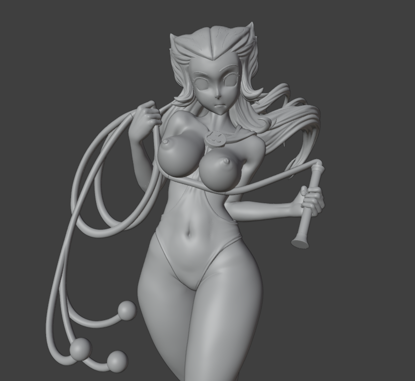 Tygra Girl Furry Statue | ThunderCats Fan Art by Gatsu SFW,NSFW 3d printed statue,3d printed,nsfw statue,Tygra Girl Statue,ThunderCats Statue,furry statue