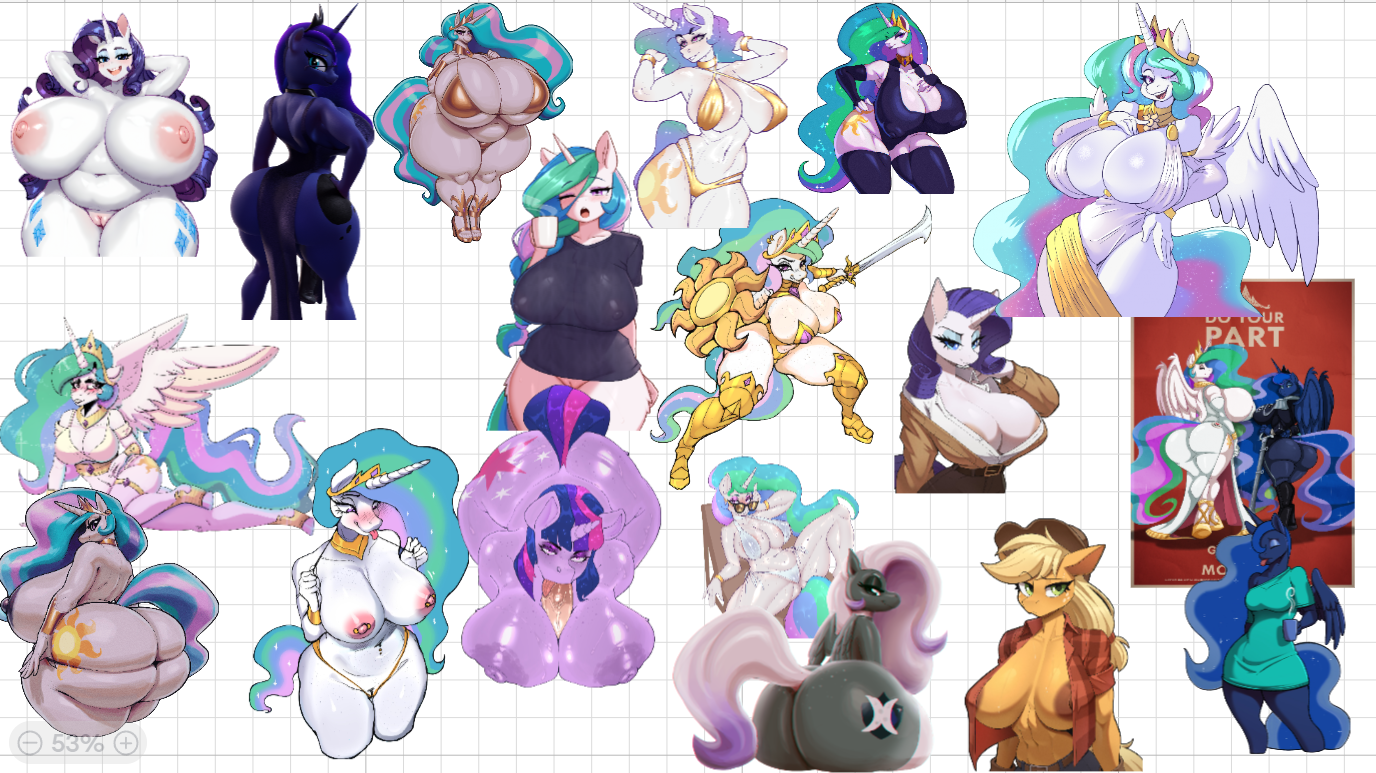 MLP Mega Pack Furry Sticker | My Little Pony Vinyl Sticker SFW And NSFW furry sticker,sfw sticker,stickers,Princess Luna,mlp sticker,My Little Pony sticker