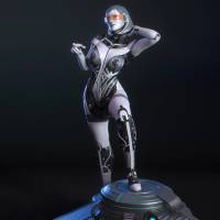 Edi Statue | Mass Effect Fanart von TorridaMinis SFW,NSFW,Futa 3d printed,3d printed statue,nsfw statue,3d printed figure,Edi Statue,Mass Effect Statue,futa figurines,futanari figurines,futanari statue,futa statue