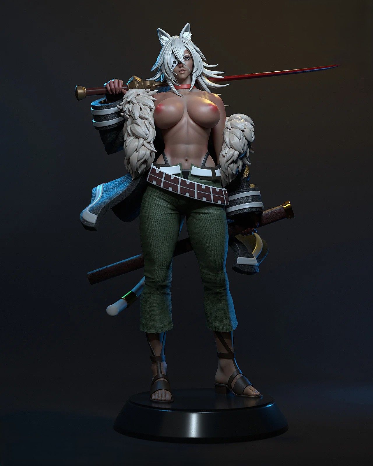 Ghislaine Dedoldia Statue | Mushoku Tensei Fan Art by E.S Monster SFW,NSFW 3d printed,3d printed statue,Mushoku Tensei Statue ,nsfw statue,Ghislaine Dedoldia statue 