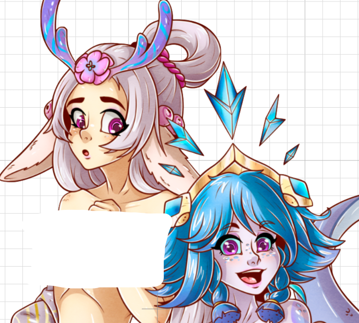 Lillia Deer x Neeko Furry Girl Sticker | League of Legends Vinyl Sticker NSFW nsfw sticker,stickers,Lillia x Neeko sticker,League of Legends stickers,furry sticker
