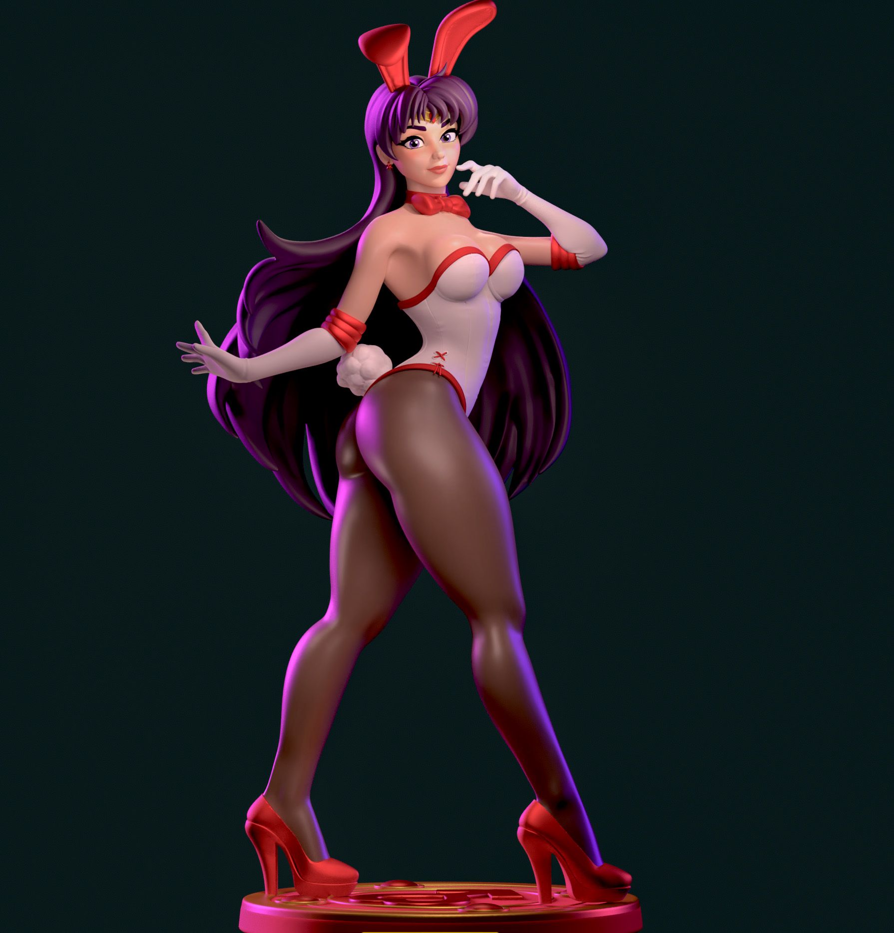 Sailor Mars Statue | Sailor Moon Fan Art by Azaak3d SFW 3d printed statue,3d printed,sfw statue,Sailor Moon statue,Sailor Mars statue