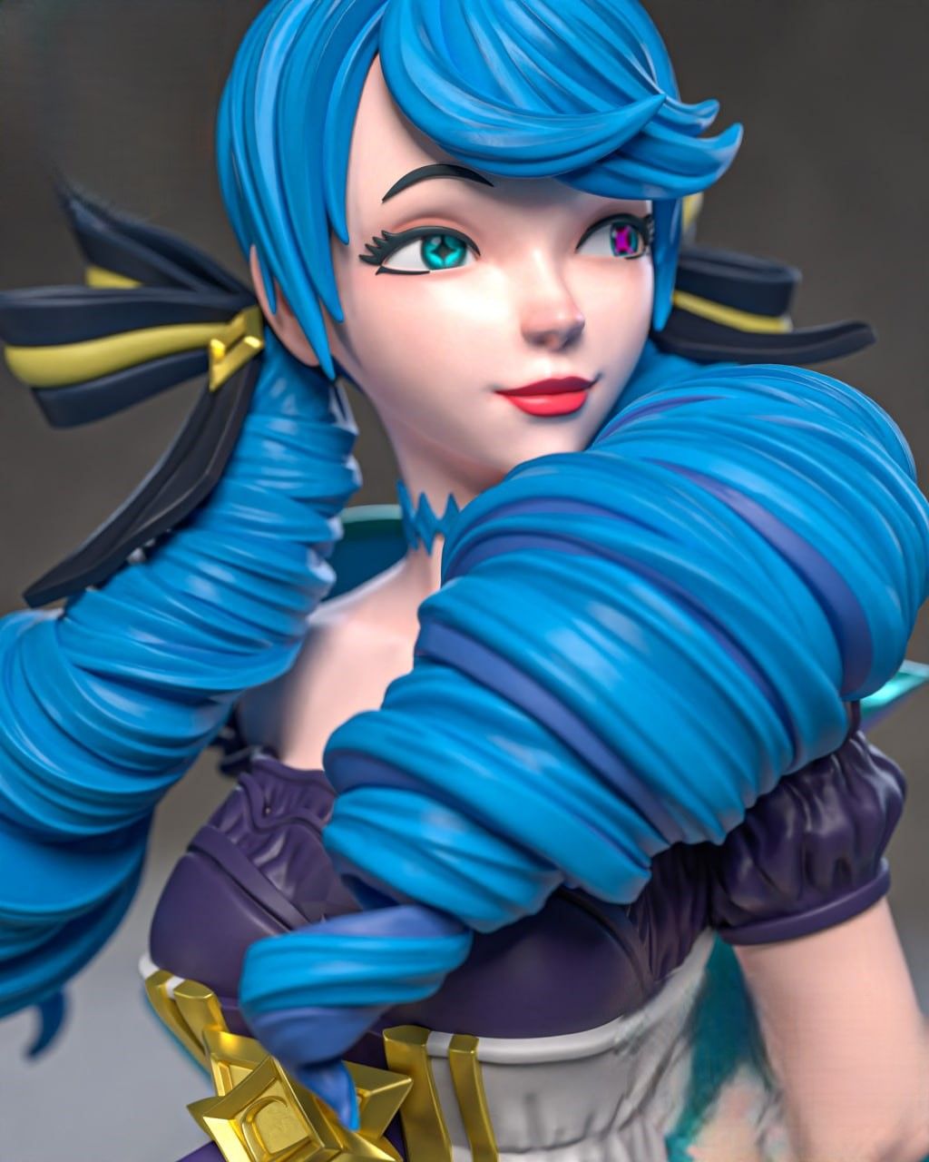 Gwen Statue | League of Legends Fan Art by Azerama SFW,NSFW 3d printed,3d printed statue,nsfw statue,Gwen statue,league of legends statue