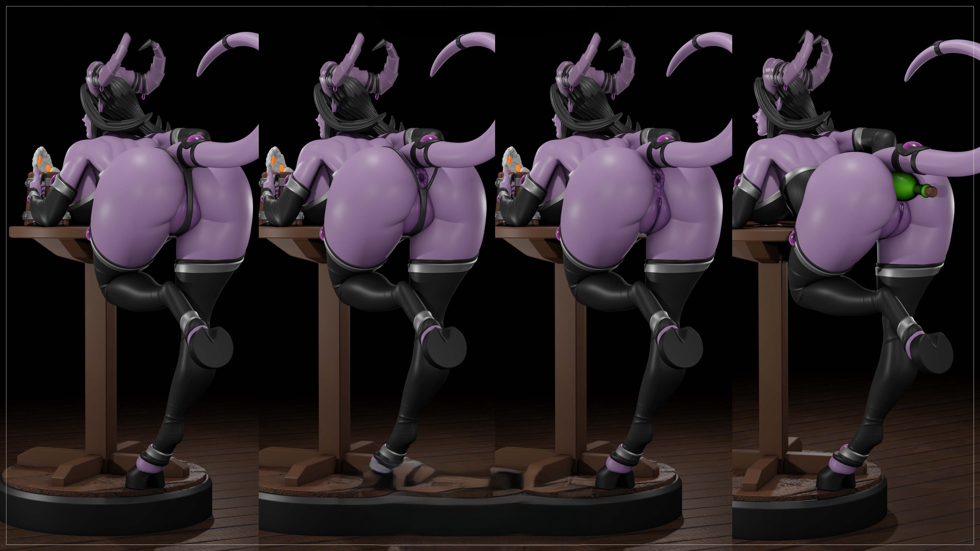 Lainuura Draenei Statue | World of Warcraft Fan Art by Digital Dark SFW,NSFW,Futa futa statue,3d printed,nsfw statue,Lainuura Draenei Statue,3d printed figure,World of Warcraft Statue