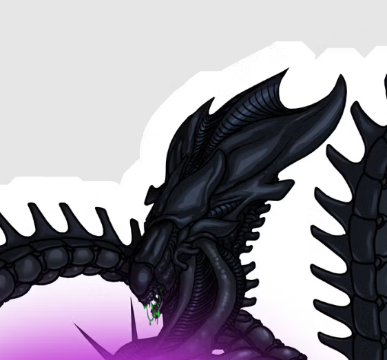 Xenomorph Queen Sticker | Alien Vinyl Sticker NSFW alien sticker,nsfw sticker,xenomorph queen sticker,stickers,xenomorph sticker