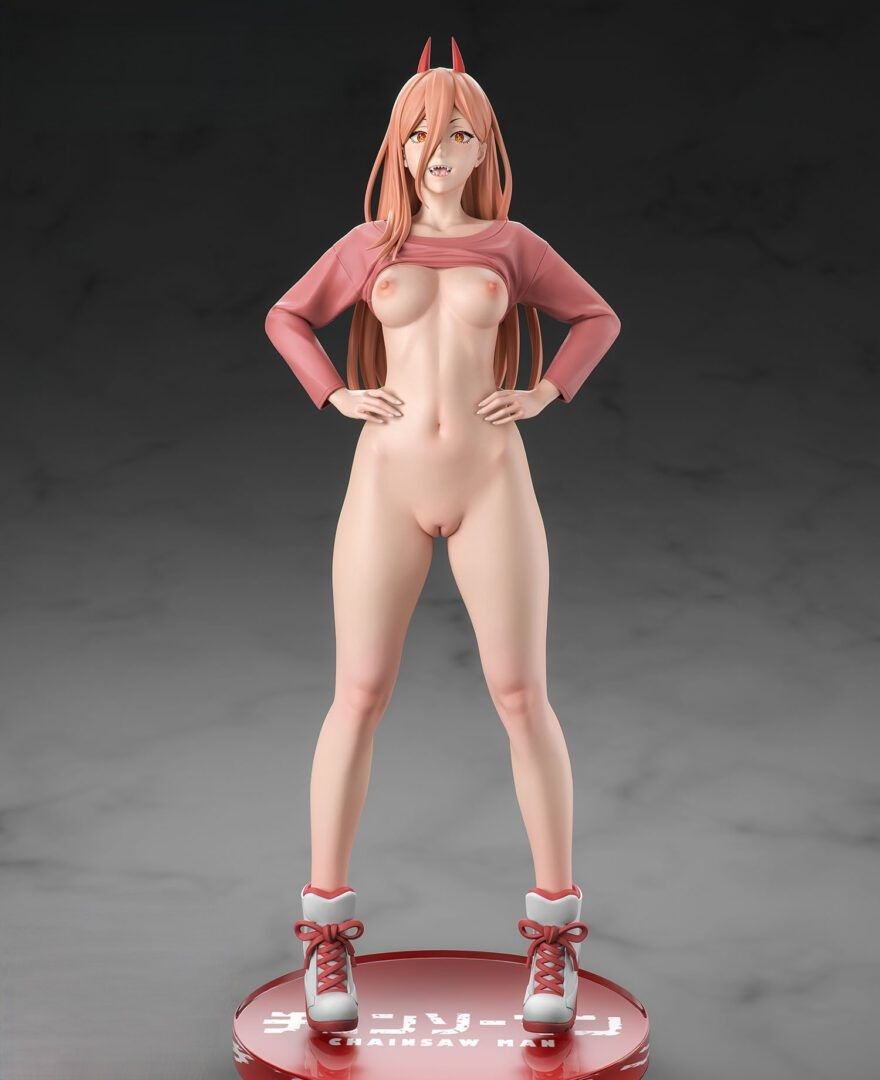 Power Statue | Chainsaw Man Fan Art by Dodomo Studio SFW,NSFW 3d printed statue,3d printed,nsfw statue,3d printed figure,Power Statue,Chainsaw Man Statue