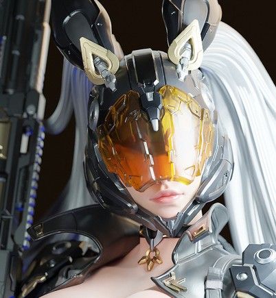 Ultimate Bunny Statue | The First Descendant Fan Art by E.S Monster SFW,NSFW 3d printed statue,3d printed,Ultimate Bunny  statue,nsfw statue,3d printed figure,The First Descendant statue