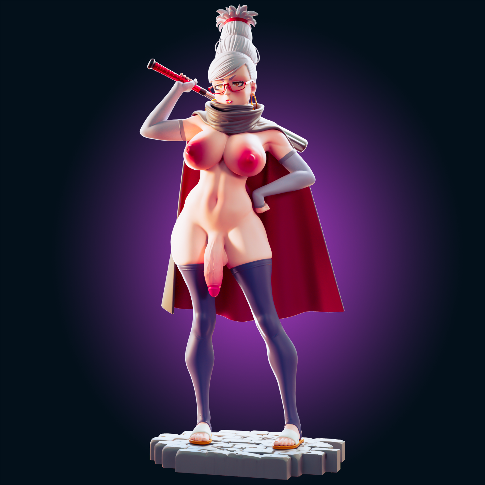 Seiko Ayase Statue | Dandadan Fan Art by Officer Rhu SFW,NSFW,Futa 3d printed,Seiko Ayase statue,futa statue,Dandadan statue,nsfw statue