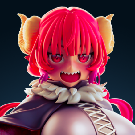 Ilulu Dragon Short Statue | Miss Kobayashi's Dragon Maid Fan Art by Officer Rhu SFW,NSFW,Futa 3d printed,Ilulu Dragon statue,futa statue,Miss Kobayashi's Dragon Maid statue,furry statue,nsfw statue