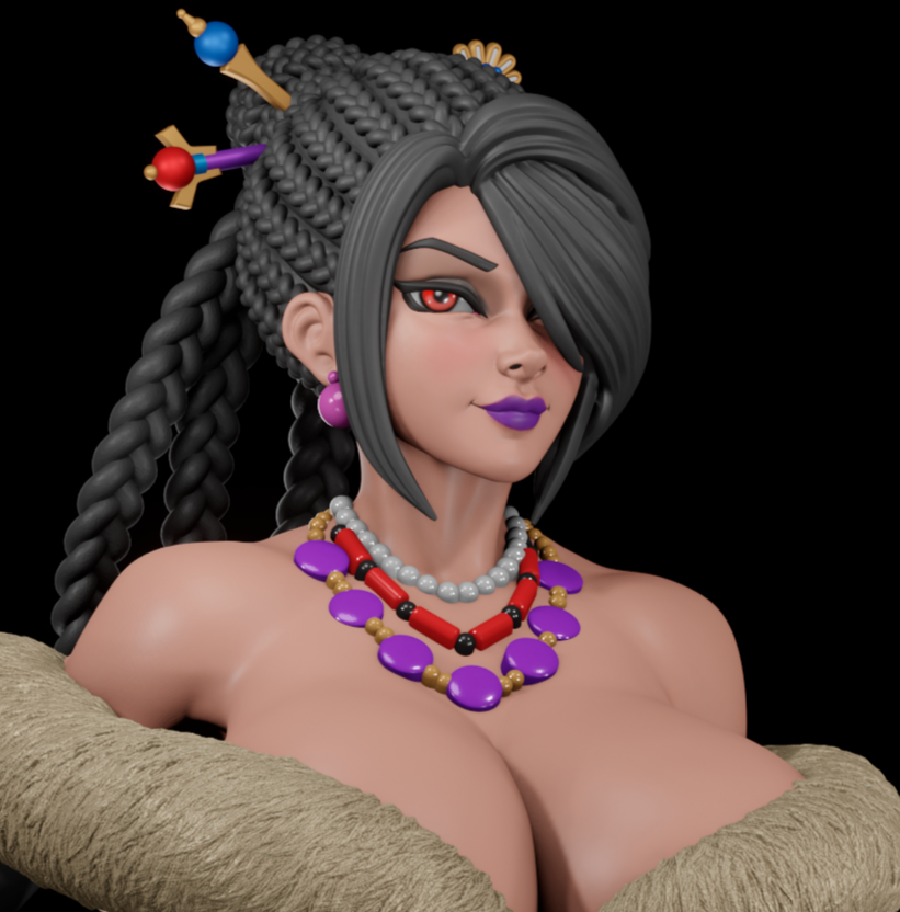 Lulu Statue | Final Fantasy Fan Art by Digital Dark SFW,NSFW,Futa 3d printed statue,3d printed,nsfw statue,futa statue,Lulu Statue,Final Fantasy Statue