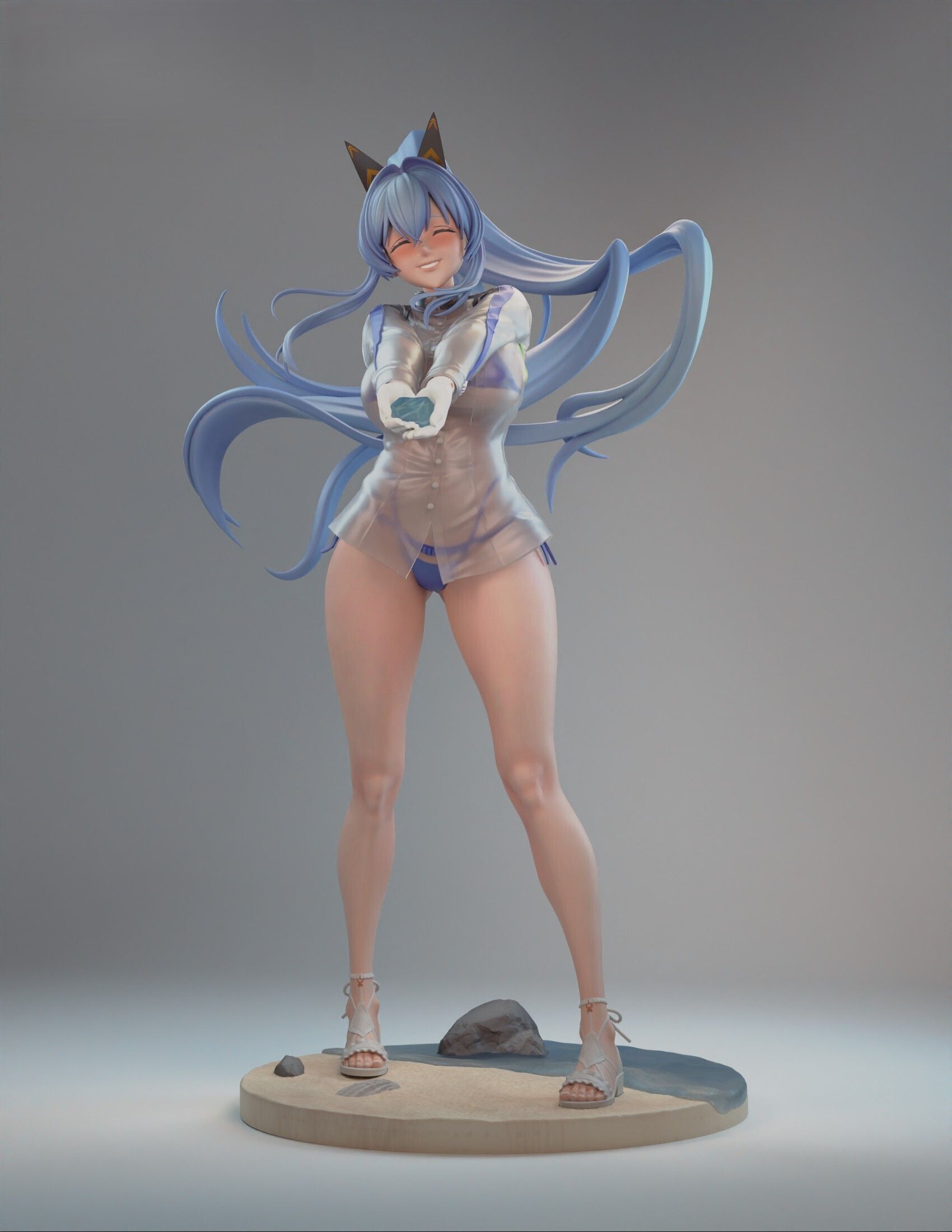 Helm Statue | NIKKE Fan Art by Rubim SFW 3d printed statue,Helm statue,NIKKE,3d printed figure,3d printed