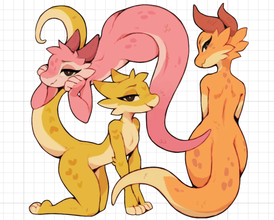 Box O Cute Kobolds Furry Sticker | Original Vinyl Sticker NSFW nsfw sticker,stickers,kobolds sticker,original sticker,furry sticker