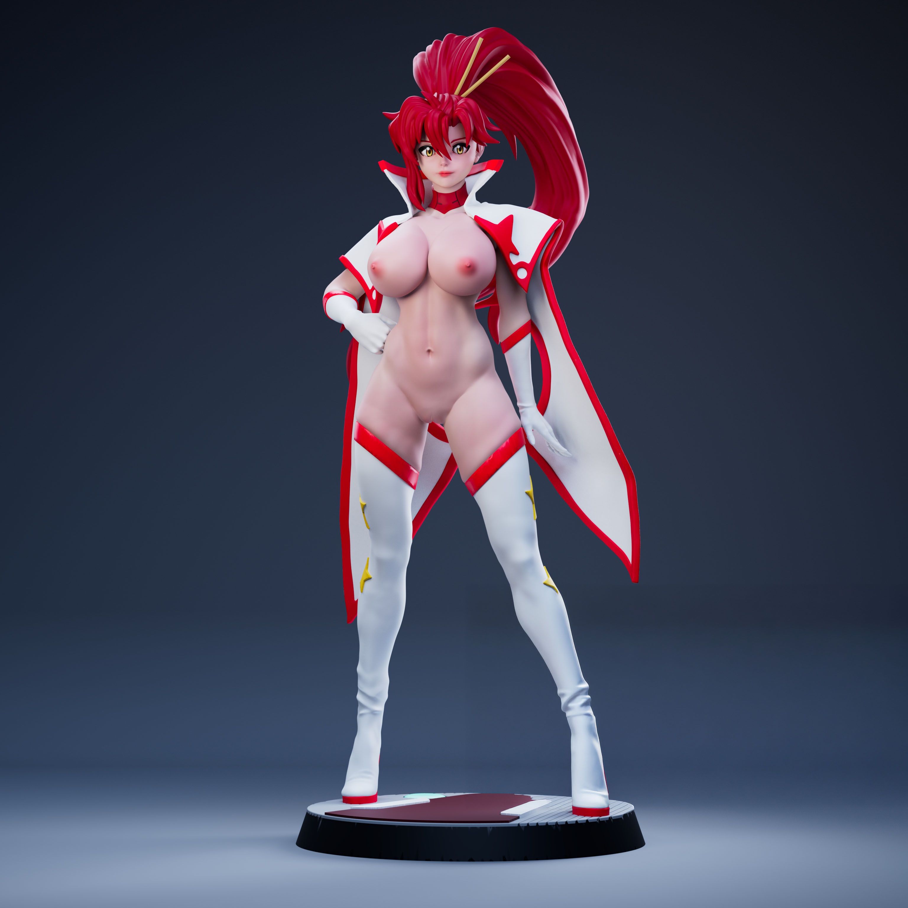 Statue Adult Yoko | Gurren Lagann Fan art par Freyas Fantasys SFW,NSFW,Futa 3d printed statue,3d printed,3d printed figure,Adult Yoko Statue,Gurren Lagann Statue,nsfw statue,futa figurines,futanari figurines,futanari statue,futa statue