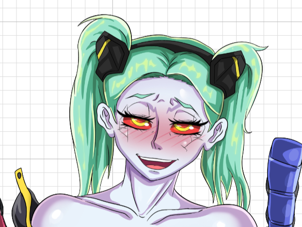 Rebecca Futa Peace Sign Sticker | Cyberpunk Edgerunners Vinyl Sticker Futa stickers,Rebecca Peace Sign sticker,Cyberpunk sticker,futa sticker