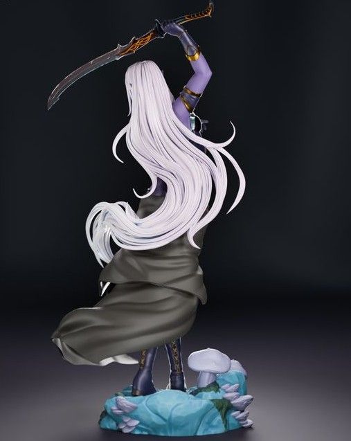 Eilistraee Forgotten Realms Statue | DnD Fan Art by Bulkamancer SFW 3d printed statue,3d printed,Eilistraee Forgotten Realms Statue ,3d printed figure,dnd statue