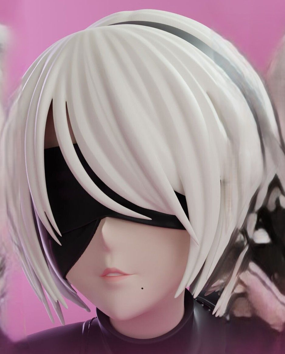 2B NieR Statue | NieR: Automata Fan Art by KiTNo SFW,NSFW 3d printed statue,3d printed figure,nsfw statue,2B NieR statue,NieR: Automata statue
