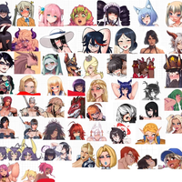 Autocollant Futa Mega Pack | Anime Autocollants Futanari Ecchi Cartoon Futa futa sticker,futanari sticker,furry sticker