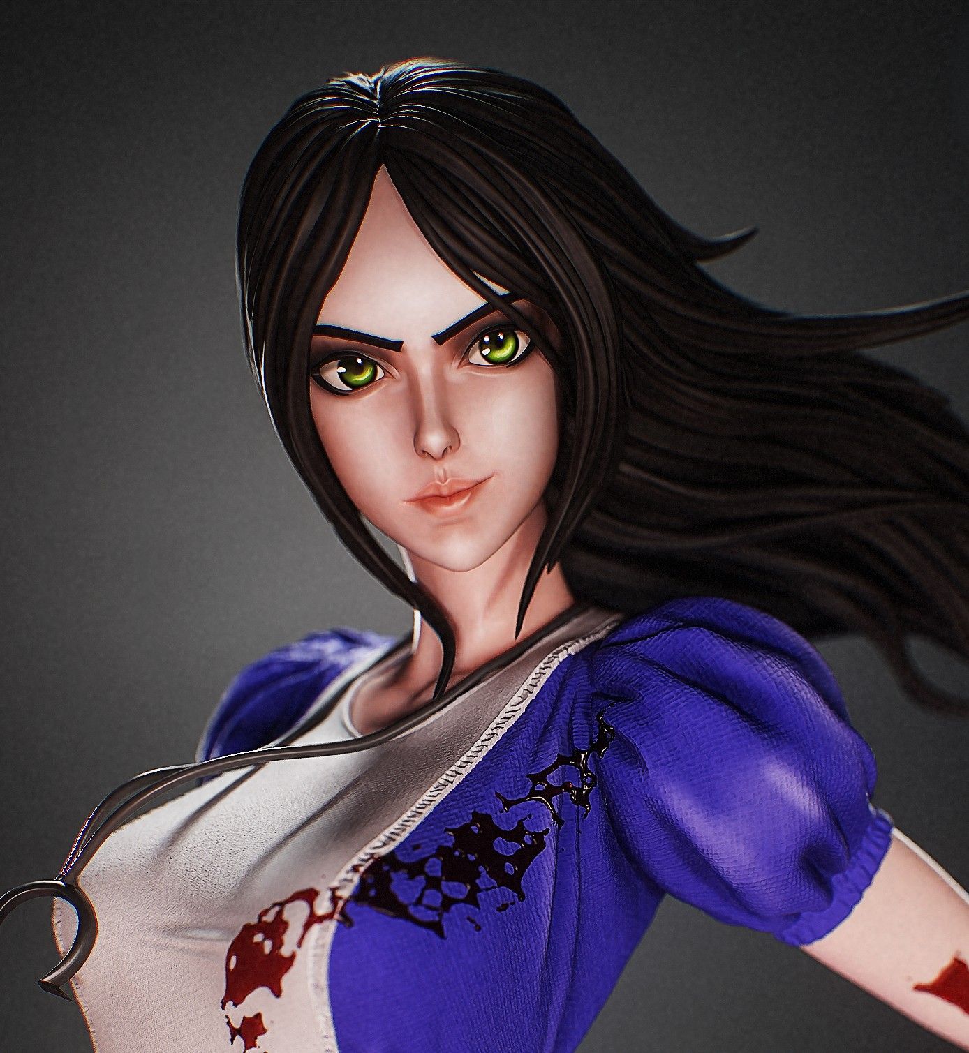 Alice Statue | Alice: Madness Returns Fan Art by PEACHFIGURE SFW,NSFW 3d printed,3d printed statue,Alice Madness Returns statue,Alice Statue,nsfw statue