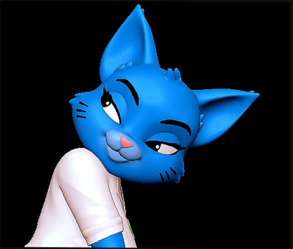Nicole Watterson Statue | The Amazing World of Gumball Fan Art by Nonotoys SFW,NSFW 3d printed statue,3d printed,3d printed figure,nsfw statue,The Amazing World of Gumball statue,Nicole Watterson statue,furry statue