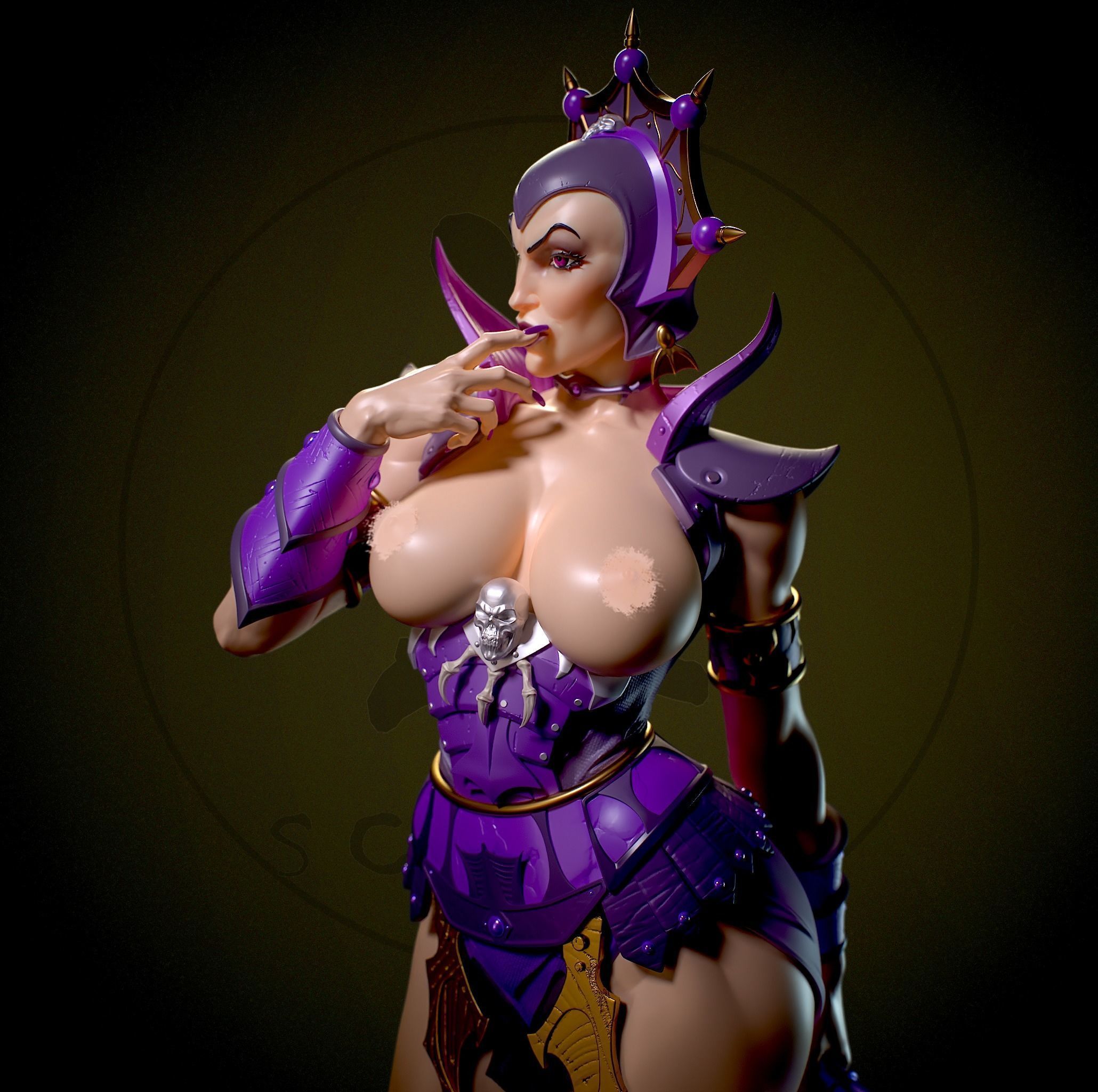 Evil Lyn Statue | Masters of the Universe Fan Art by Yan H SFW,NSFW null