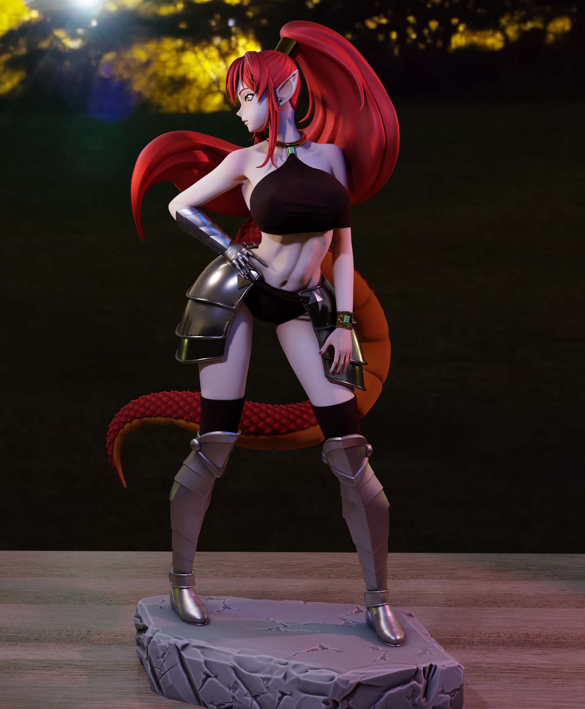 Ulmandra Statue | Headhunted to Another World Fan Art by Momoji3d SFW,NSFW 3d printed,3d printed statue,nsfw statue,Ulmandra statue,Headhunted to Another World statue