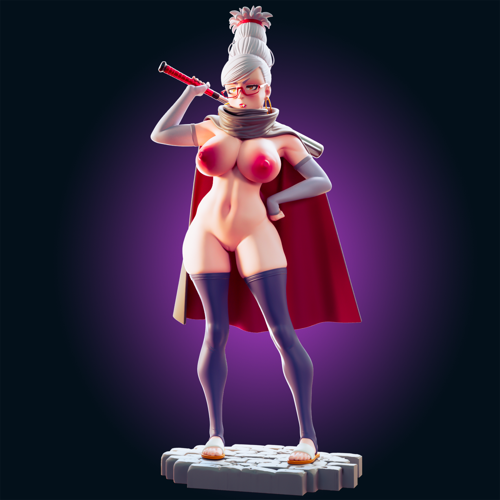 Seiko Ayase Statue | Dandadan Fan Art by Officer Rhu SFW,NSFW,Futa 3d printed,Seiko Ayase statue,futa statue,Dandadan statue,nsfw statue