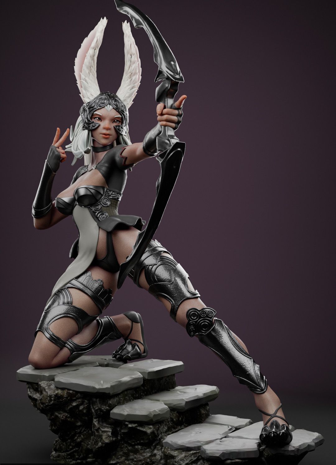 Fran Statue | Final Fantasy Fan Art by Anyonensfw SFW,NSFW,Futa 3d printed,3d printed statue,nsfw statue,futa statue,furry statue,Fran Statue,Final Fantasy Statue,futa figurines,futanari figurines,futanari statue