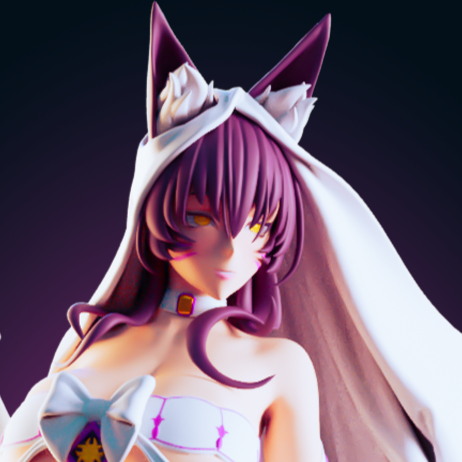 Musashi Wedding Statue | Azur Lane Fan Art by Officer Rhu SFW,NSFW,Futa 3d printed statue,3d printed,futa statue,nsfw statue,Musashi Wedding Statue,Azur Lane