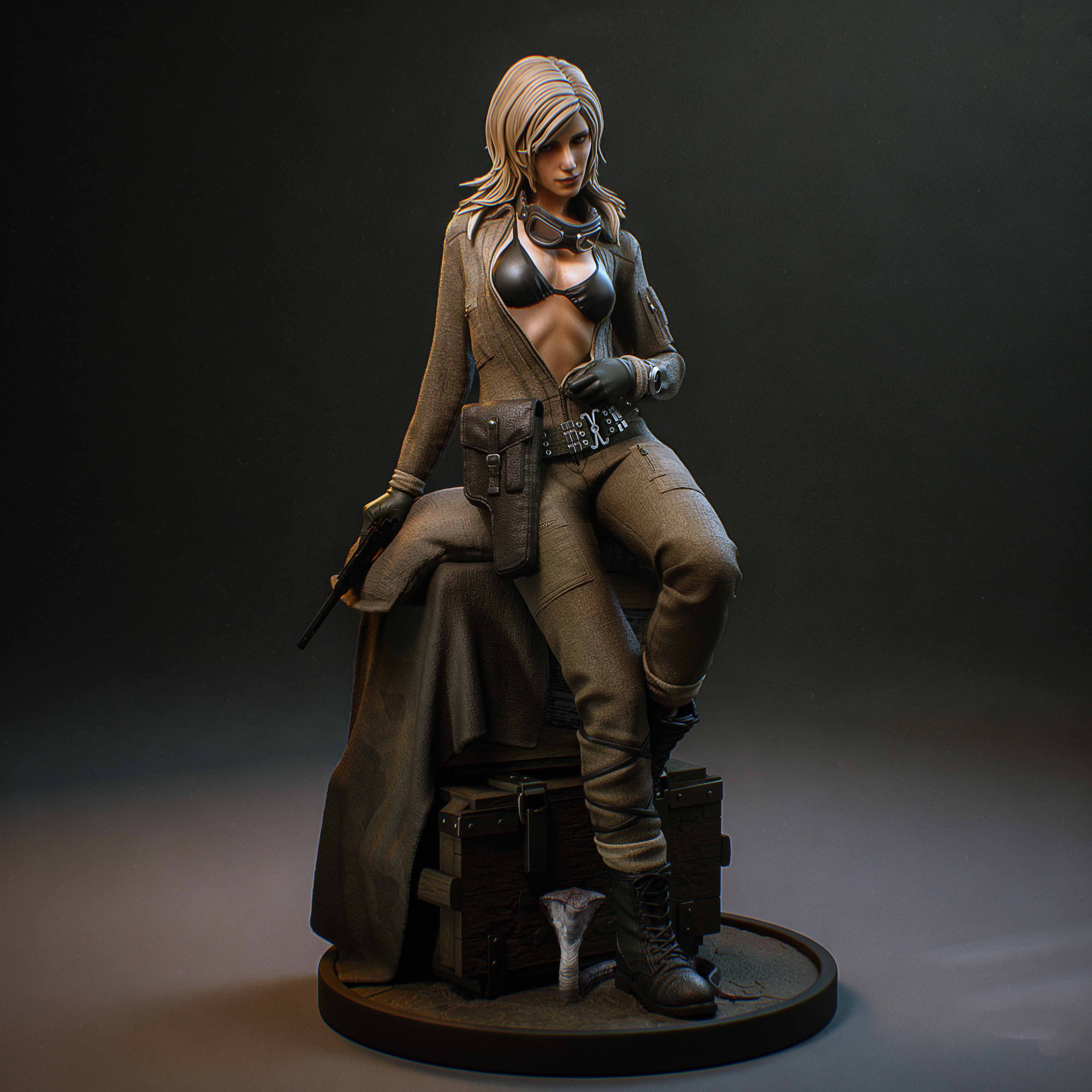 EVA Statue | Metal Gear Fan Art by Bulkamancer SFW 3d printed statue,3d printed,EVA Statue,3d printed figure,Metal Gear statue