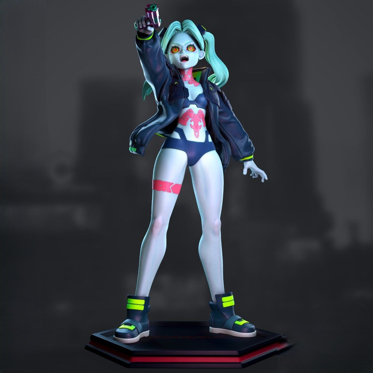 Rebecca Statue | Cyberpunk Edgerunners Fan Art by Azerama SFW,NSFW 3d printed,3d printed statue,nsfw statue,Rebecca statue,Cyberpunk Edgerunners statue