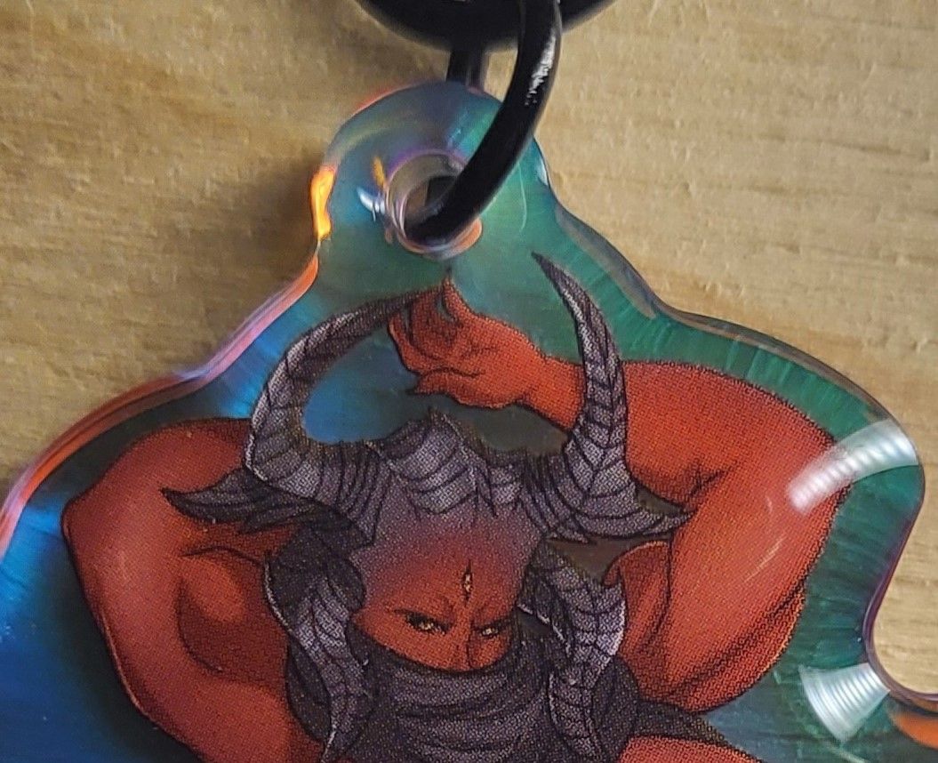 The Unknown NSFW Furry Keychain | Metal: Hellsinger Acrylic Keychain NSFW Metal: Hellsinger,The Unknown Keychain,furry keychain,nsfw keychain
