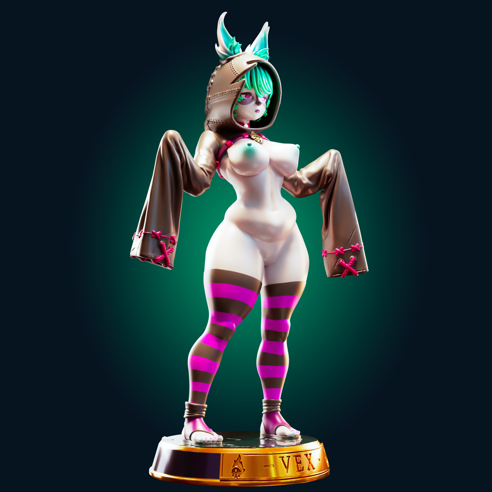VEX Statue | League of Legends Fan Art by Officer Rhu SFW,NSFW,Futa 3d printed statue,3d printed,nsfw statue,furry statue,futa statue,vex statue,League of Legends statue