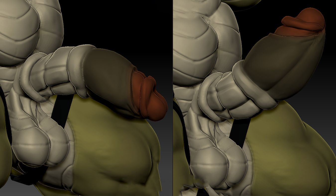 Cocodrile Trap Furry Statue | Original Fanart von MorganMorningstar NSFW,Futa 3d printed statue,3d printed,3d printed figure,Cocodrile Trap Statue,Original Statue,futa statue,futa figurines,futanari figurines,futanari statue,nsfw statue,furry statue