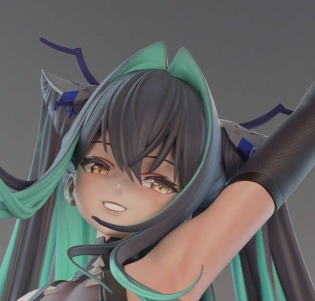 Siren Statue | NIKKE Fan Art by Rubim SFW 3d printed statue,Siren statue,NIKKE,3d printed figure,3d printed