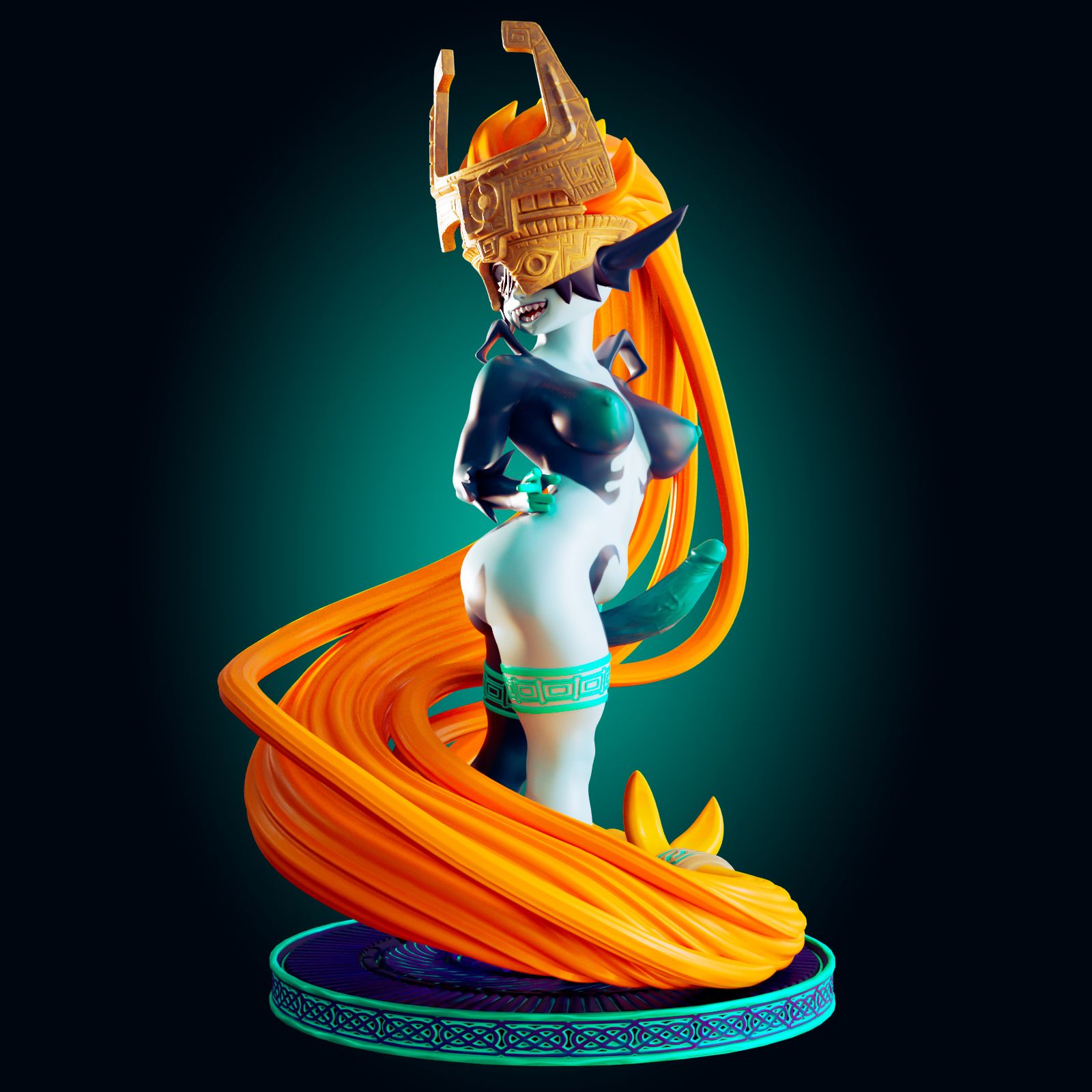 Midna Statue | The Legend of Zelda Fan Art by Officer Rhu SFW,NSFW,Futa 3d printed,Princess Zelda statue,The Legend of Zelda statue,3d printed figure,nsfw statue,futa statue