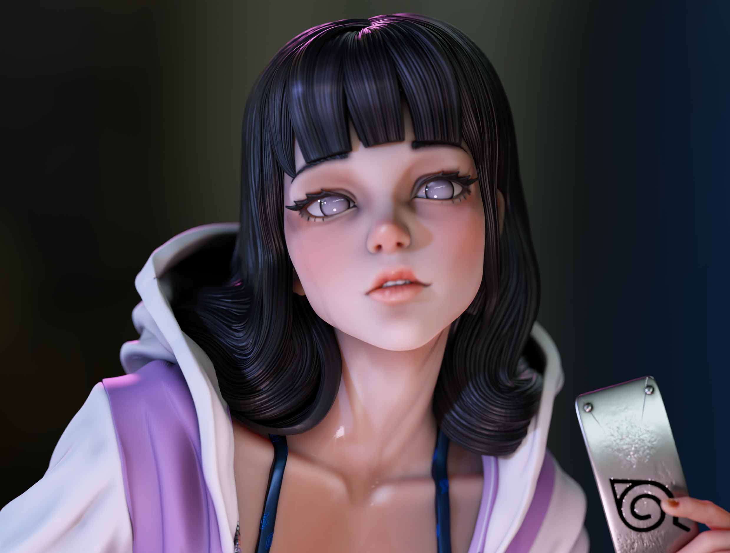 Hinata Statue | Naruto Fan Art by Momoji3d SFW,NSFW 3d printed statue,3d printed,nsfw statue,Hinata statue,Naruto statue,3d printed figure