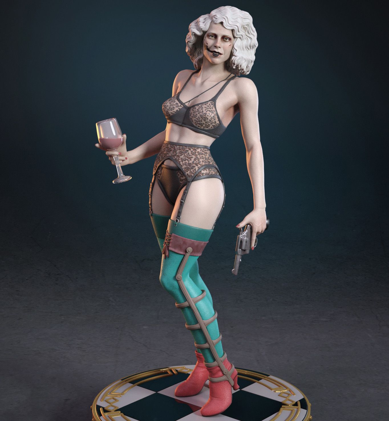 Ida Statue | The Bride Fan Art by TorridaMinis SFW,NSFW 3d printed,3d printed statue,nsfw statue,3d printed figure,Ida Statue,The Bride Statue