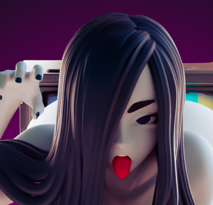 Sadako Yamamura Ultra Thicc Statue | The Ring Fan Art by Officer Rhu SFW,NSFW,Futa 3d printed,Sadako Yamamura statue,The Ring statue,furry statue,3d printed figure