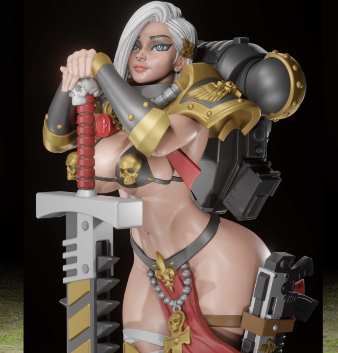 Sister of Battle Statue | 40k Fan Art by Digital Dark