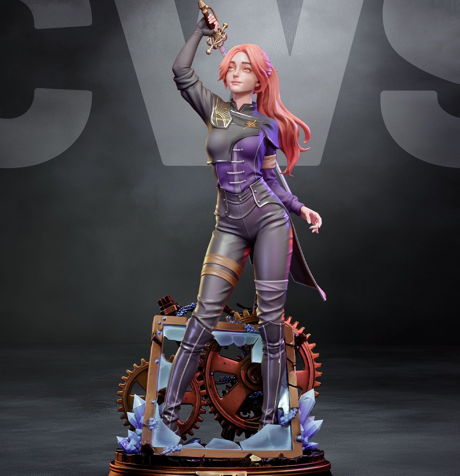 Maelle Statue | Clair Obscur: Expedition 33 Fan Art by CW Studios SFW 3d printed statue,Clair Obscur: Expedition 33 statue,3d printed,Maelle Statue,3d printed figure