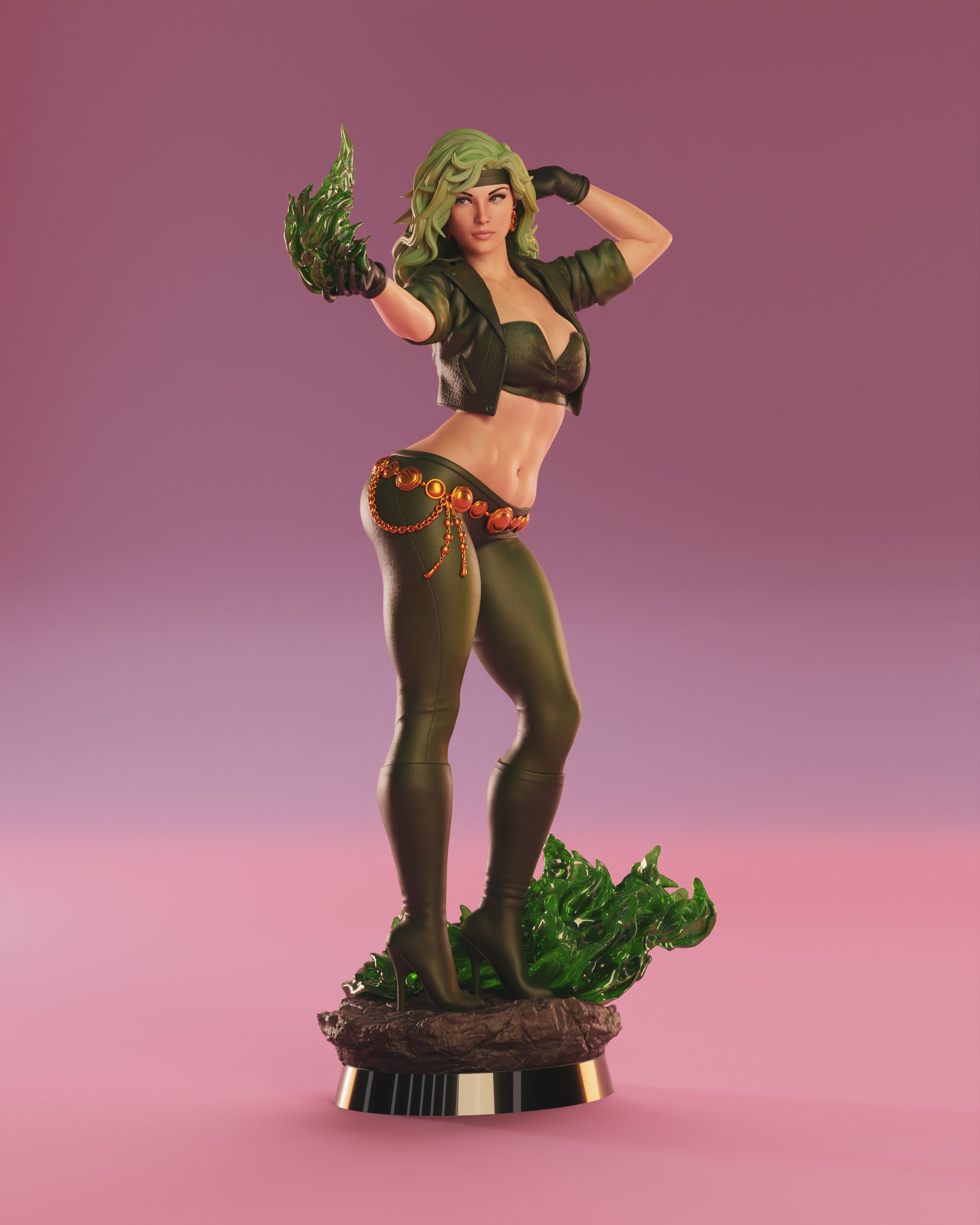 Fire Statue | DC Fan Art by Abe3D SFW,NSFW 3d printed statue,fire,dc,3d printed figure,3d printed,nsfw statue