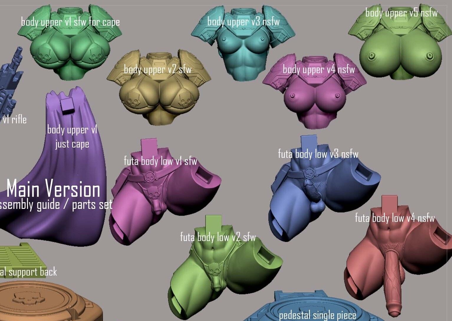 Estatua Helldiver Girl | Helldiver 2 Fan Art por Digital Dark SFW,NSFW,Futa 3d printed statue,3d printed,nsfw statue,futa statue,3d printed figure,Helldiver Girl Statue