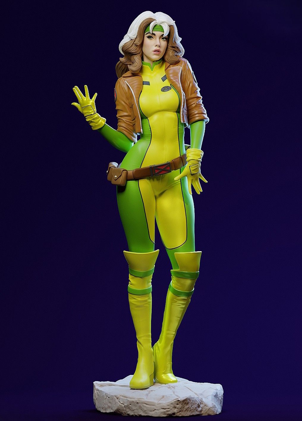 Rogue Statue | X-Men Fan Art by E.S Monster SFW,NSFW 3d printed,3d printed statue,nsfw statue,Rogue statue,X-Men statue