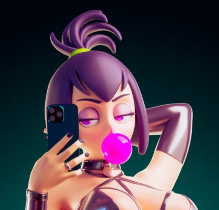 Sam Manson Statue | Danny Phantom Fan Art by Officer Rhu SFW,NSFW,Futa 3d printed statue,3d printed,futa statue,nsfw statue,Sam Manson Statue,Danny Phantom Statue
