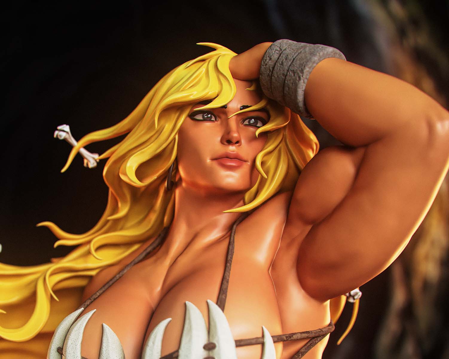 Thong Muscle Mommy Statue | Futurama Fan Art by Gatsu SFW,NSFW,Futa 3d printed statue,3d printed,nsfw statue,futa statue,Thong Statue,Futurama Statue,futa figurines,futanari figurines,futanari statue