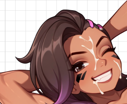 Sombra Gym Cum v2 Futa Sticker | Overwatch Futanari Stickers Ecchi Cartoon Futa futa sticker,stickers,Sombra sticker,overwatch sticker,futanari sticker