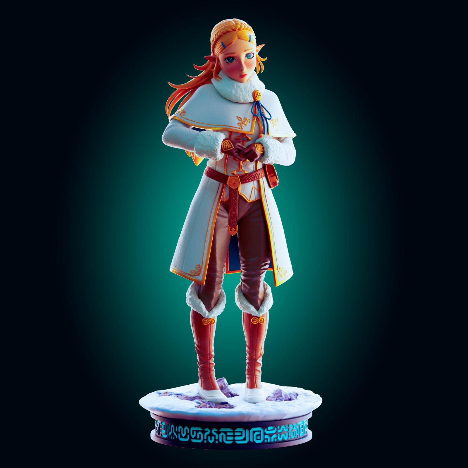 Princess Zelda Statue | The Legend of Zelda Fan Art by Officer Rhu SFW 3d printed,Princess Zelda statue,The Legend of Zelda statue