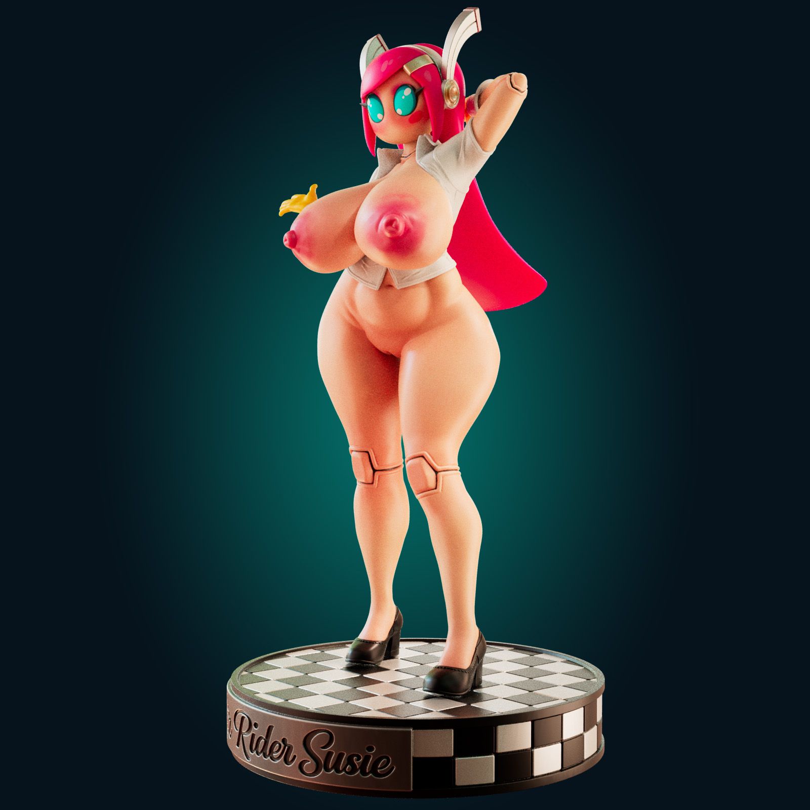 Robot Girl Statue | Air Rider Susie Fanart von Officer Rhu SFW,NSFW,Futa 3d printed,Robot Girl Statue statue,futa statue,Air Rider Susie statue,furry statue,nsfw statue,futa figurines,futanari figurines,futanari statue