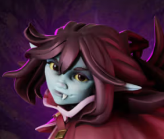 Ruby Goblin Mage Miniature | DnD Fan Art by Gaz Minis SFW 3d printed,miniature,dnd miniature,Ruby Goblin Mage,3d printed miniature